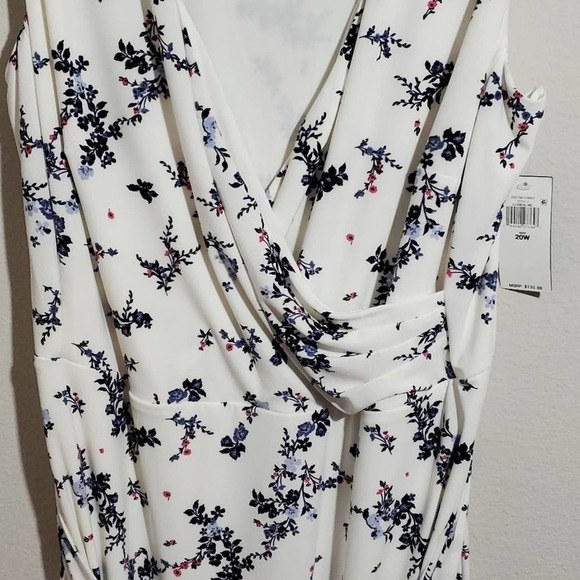 Ralph lauren supplice faux wrap belted midi dress plus size 20W new!!! - Picture 6 of 10